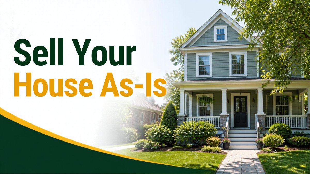 Delaware Valley Home Buyers: sell your house as-is over a photo of a suburban house